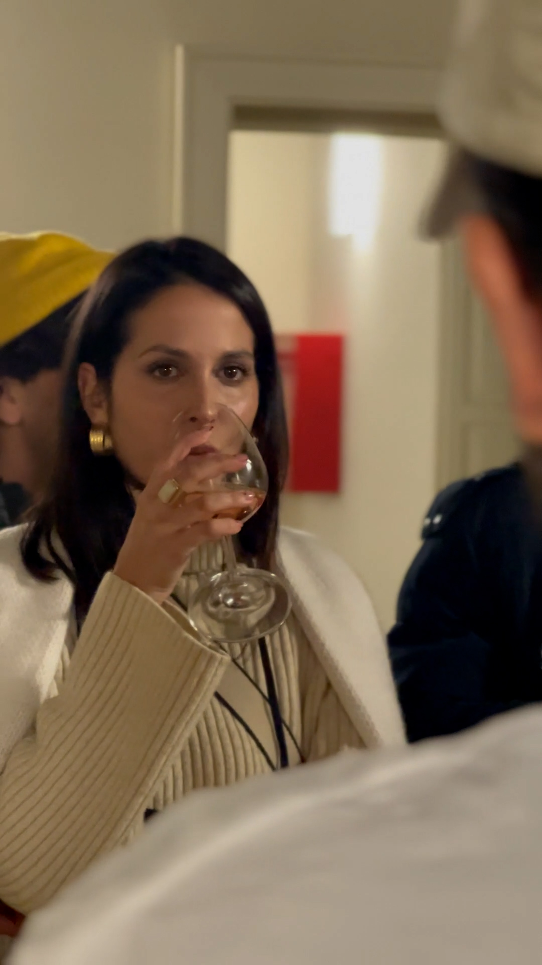 Girl drinking wine
